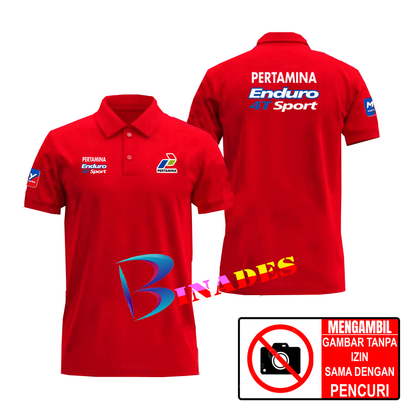 Jual Baju Kaos Tshirs Kerah Model Polo PERTAMINA ENDURO 4T Sport