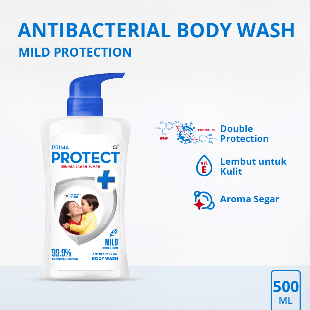 PRIMA PROTECT+ Antibacterial Body Wash Mild 500ML Lazada Indonesia