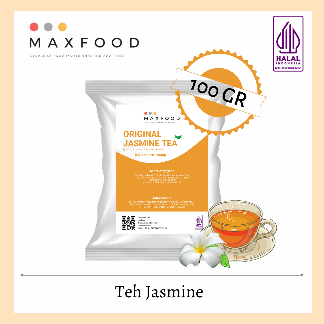 ORIGINAL JASMINE TEA / BUBUK MINUMAN TEH RASA MELATI 100GR Lazada