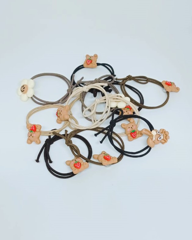 IKAT RAMBUT GELANG BONEKA KOREA / KUNCIR RAMBUT ALA KOREA / KUNCIRAN