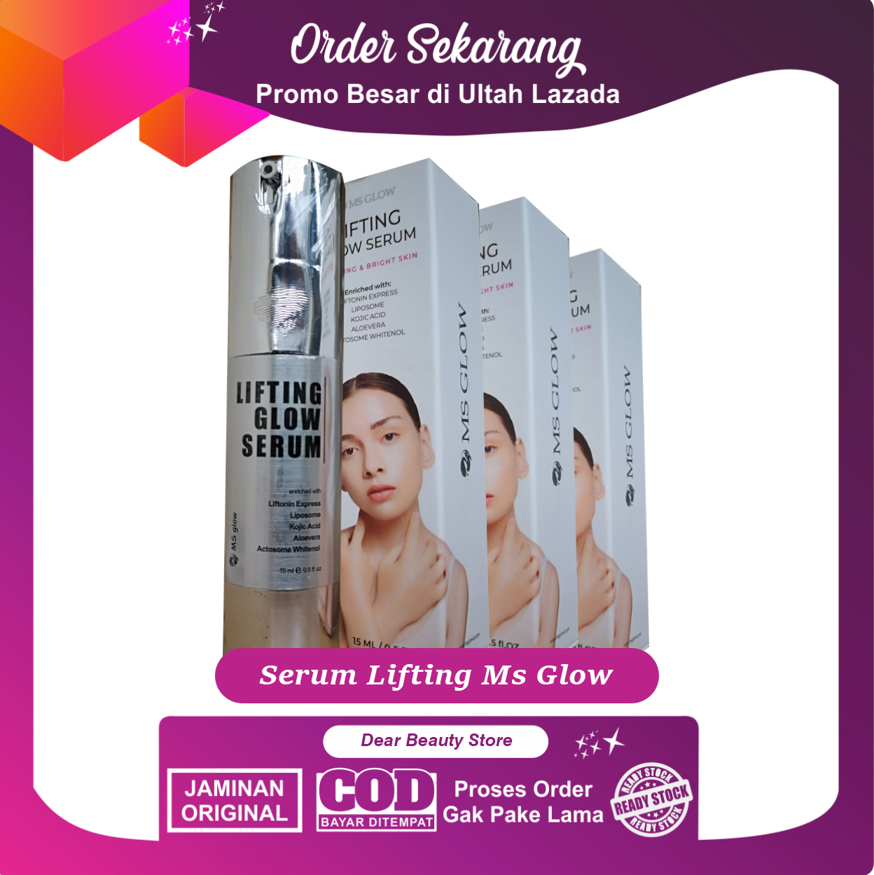 MS Glow Serum Lifting Original - Serum Lifting Mini MS Glow Liposom ...