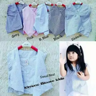 Cod Atasan Anak Perempuan Blouse Korea Anak Baju Anak Perempuan Fashion Anak 2 4 Th