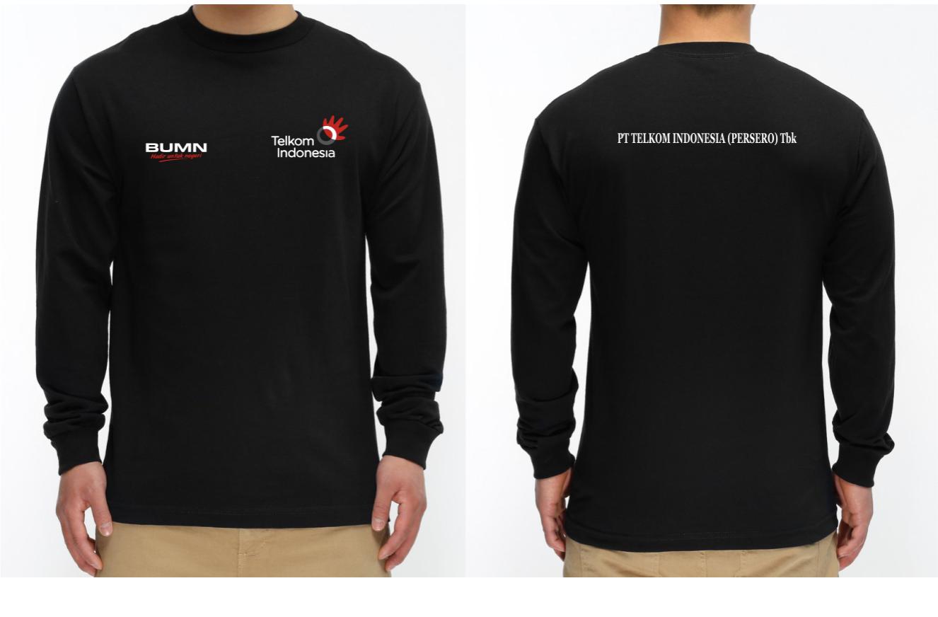 T-SHIRT KAOS LENGAN PANJANG BUMN PT TELKOM INDONESIA PERSERO