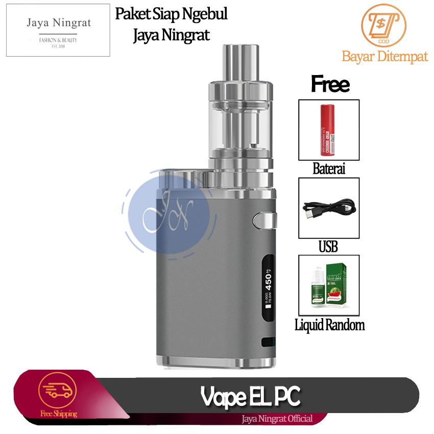 Jaya Ningrat - Paket Siap Ngebul EL PC Vape / Rokok Elektirk Murah 75 W 5V Stater Kit Rokok Listrik + Free Liquid Dan Baterai Jaya Ningrat - Paket Siap Ngebul EL PC Vape / Rokok Elektirk Murah 75 W 5V Stater Kit Rokok Listrik + Free Liquid Dan Baterai