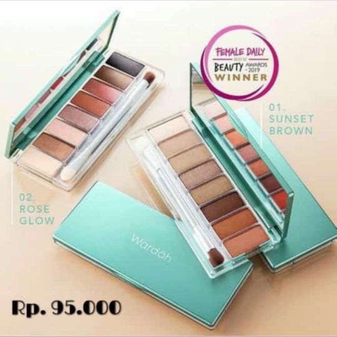 wardah exclusive eyeshadow palette