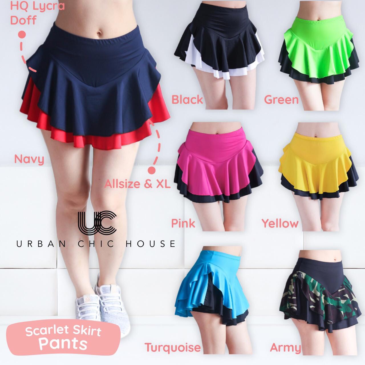 Urban Chic house - Scarlet Skirt Pants 