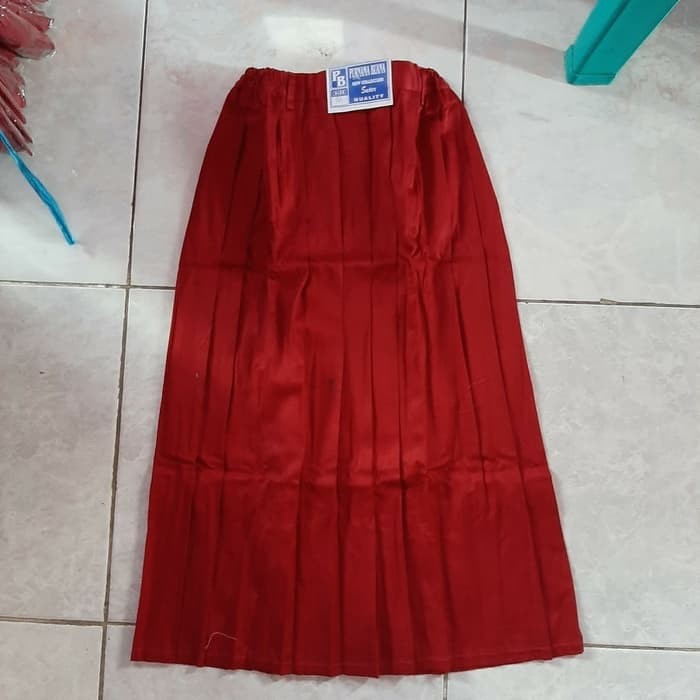 Rok anak sekolah SD panjang model pliskit / wiru untuk anak SD | Lazada ...