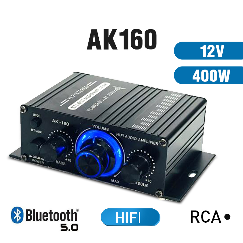 AK370 Power Amplifier 12V 40W Audio Bluetooth Mobil Car Audio / AK380 AK370 AK160 AK170 800W 12V