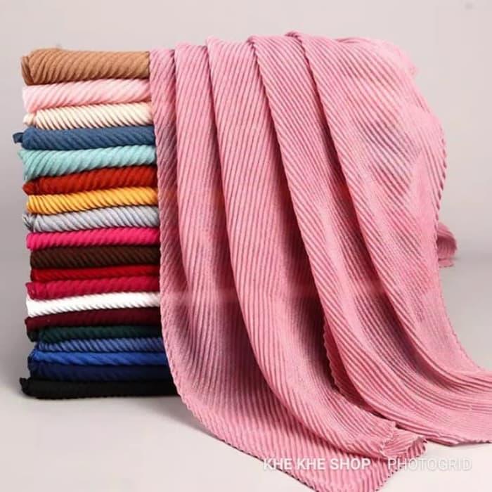 AS_JUMBO 190 X 90 hijab pasmina model prisket /plisket garis garis serut.jilbab plisket..TERBESAR 190 X 90 terpopuler