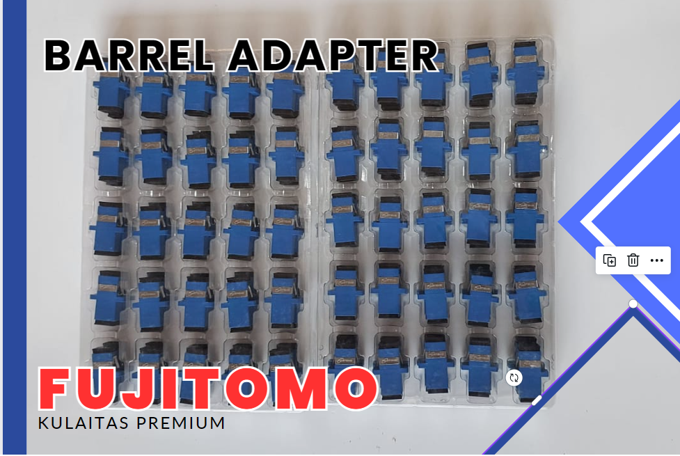Barrel Fiber Optic / Adapter Fiber Optic SC UPC FUJITOMO Premium Isi 50 ...