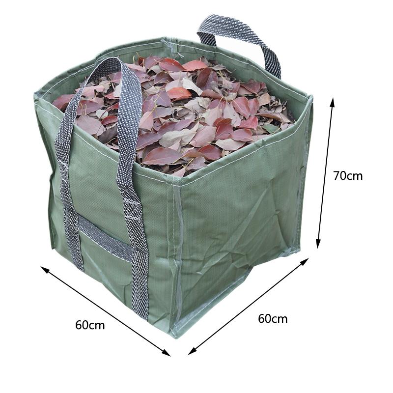 Garden Lawn Leaf Bags Yard Waste Bag Clean Up Tarp Container Tote
