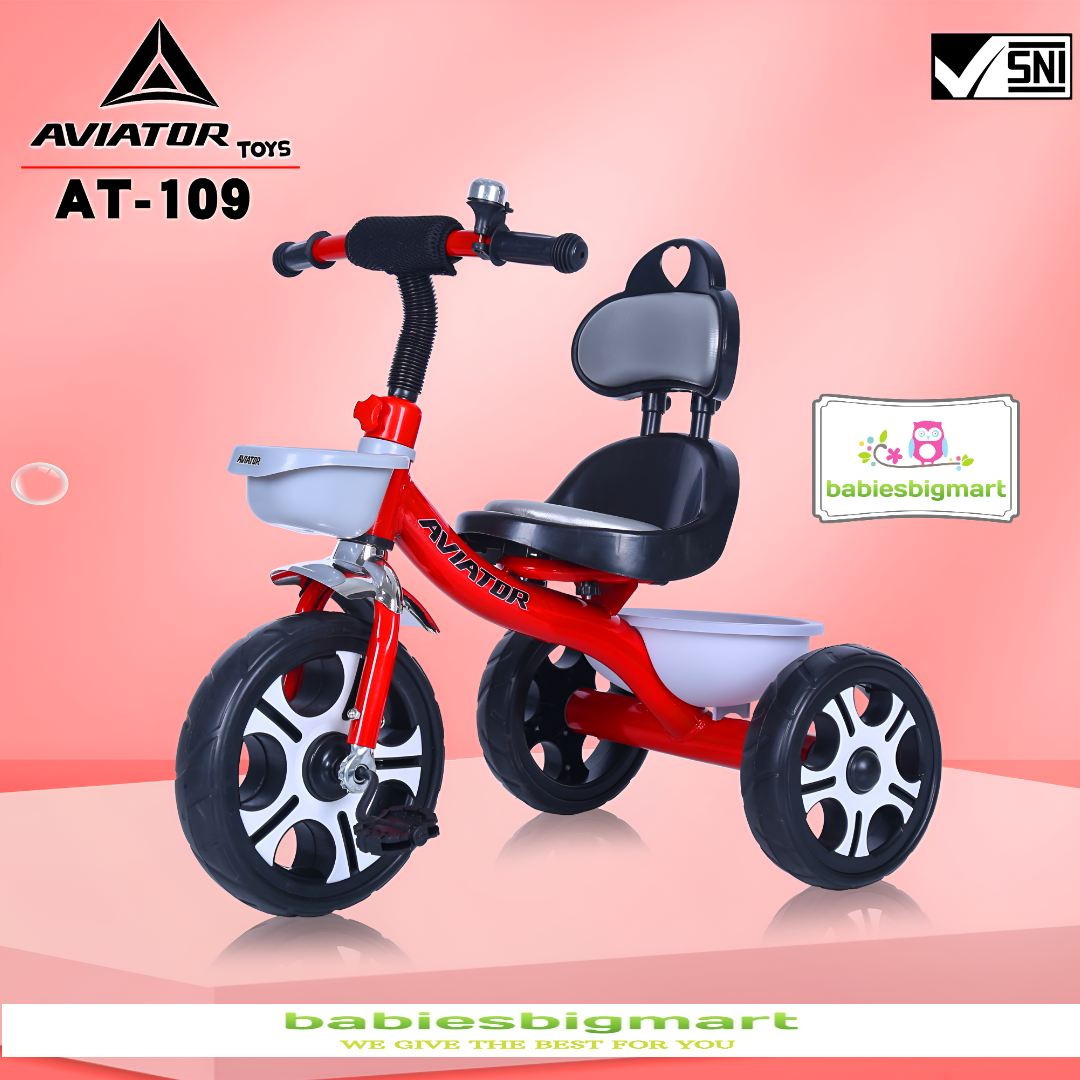 Sepeda Anak Roda 3 Tiga Tricycle Aviator AT 107 & AT 109 Murah Meriah