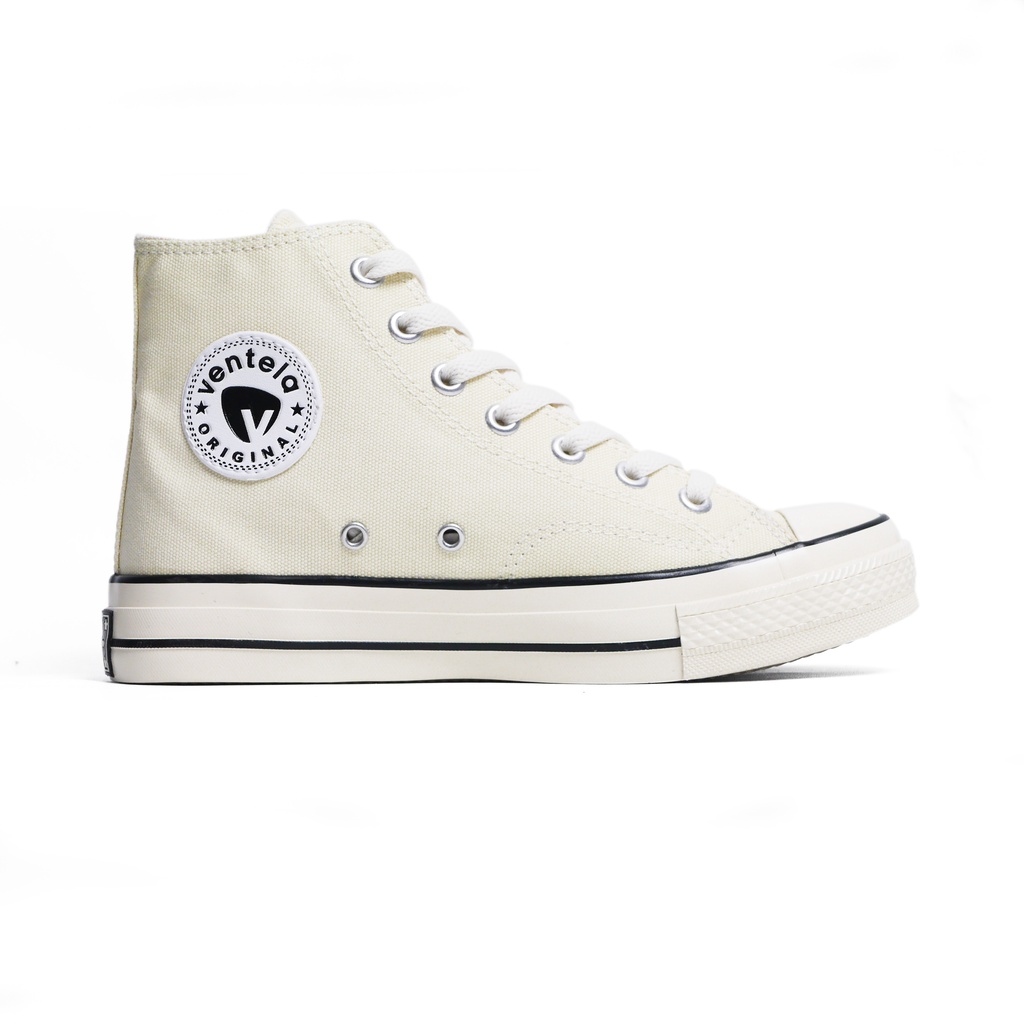 Sepatu Ventela BACK TO 70's Cream High Sepatu Ventela 70s HC