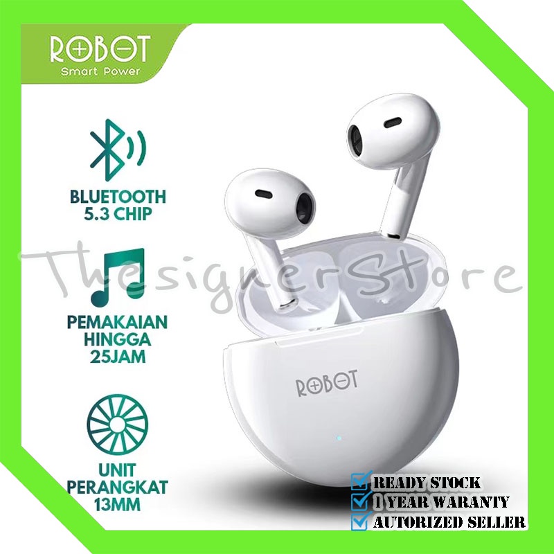 TWS Robot T10 Flybuds Wireless Earphone BT 5.3 True Wireless Headset ...