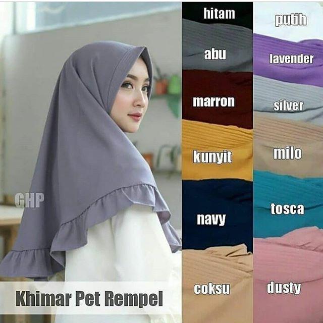 HIJAB PET REMPEL/khimar rempel/HIJAB INSTAN