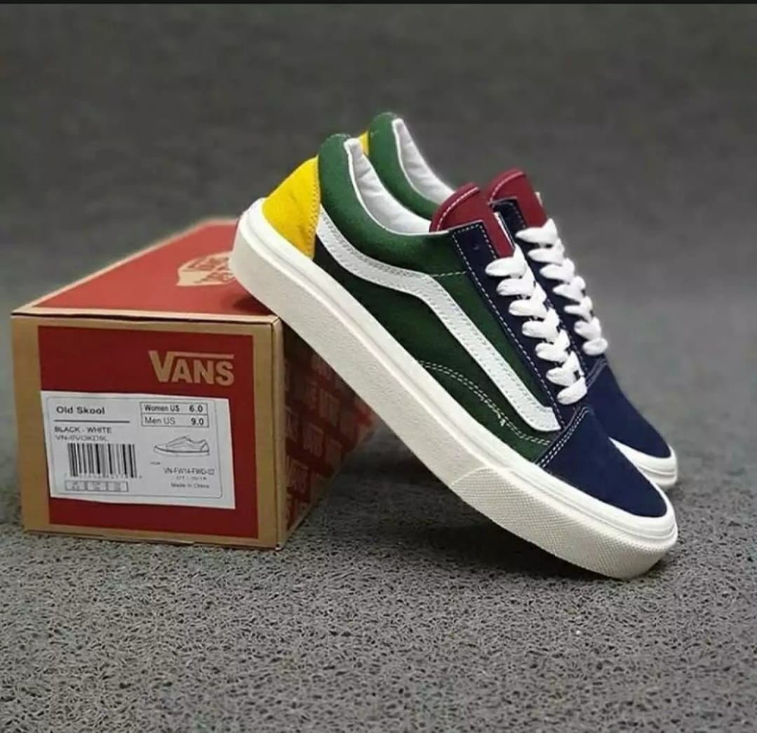 rainbow drip old skool vans