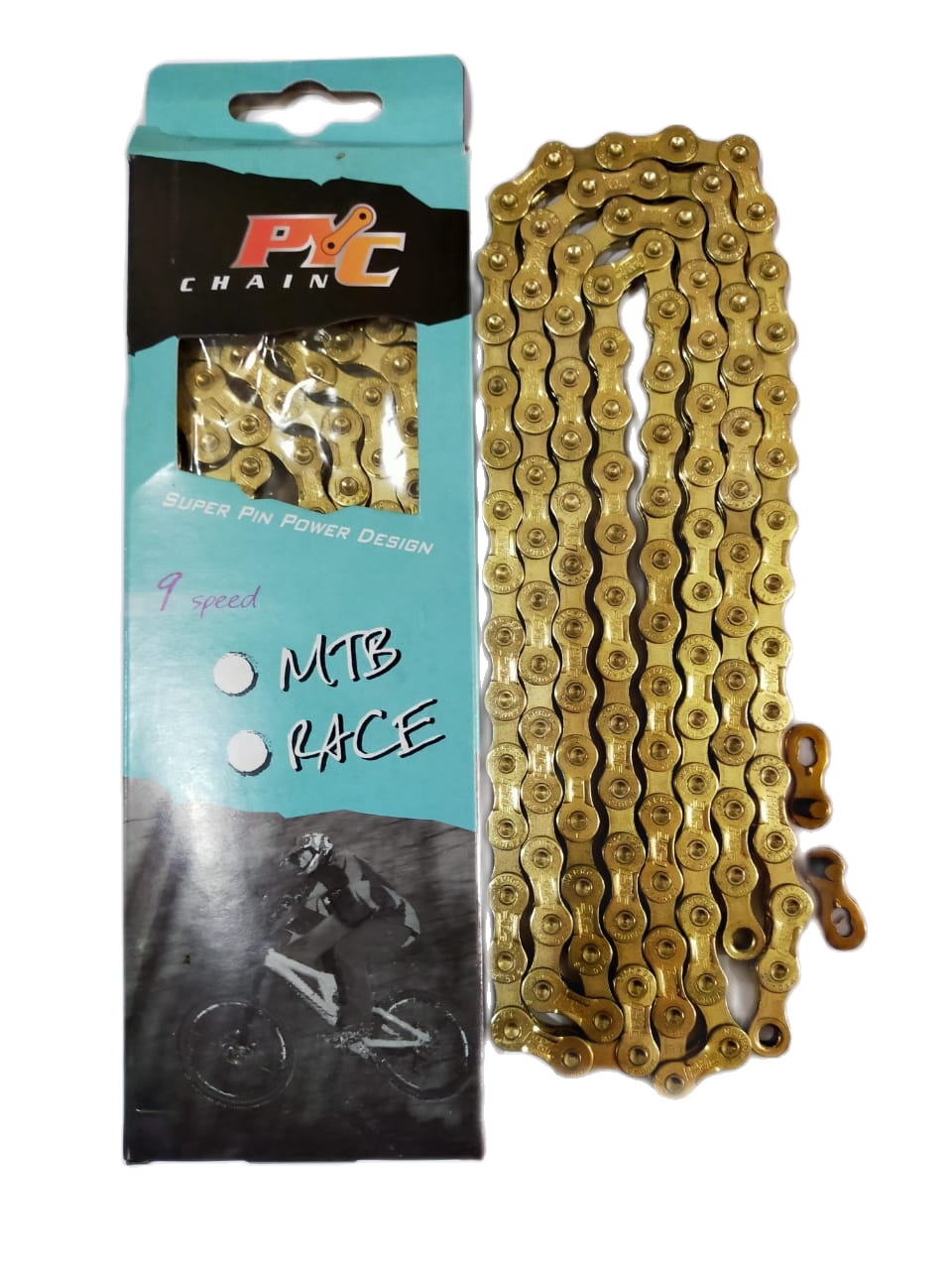 rantai sepeda speed gold PYC chain 1/2
