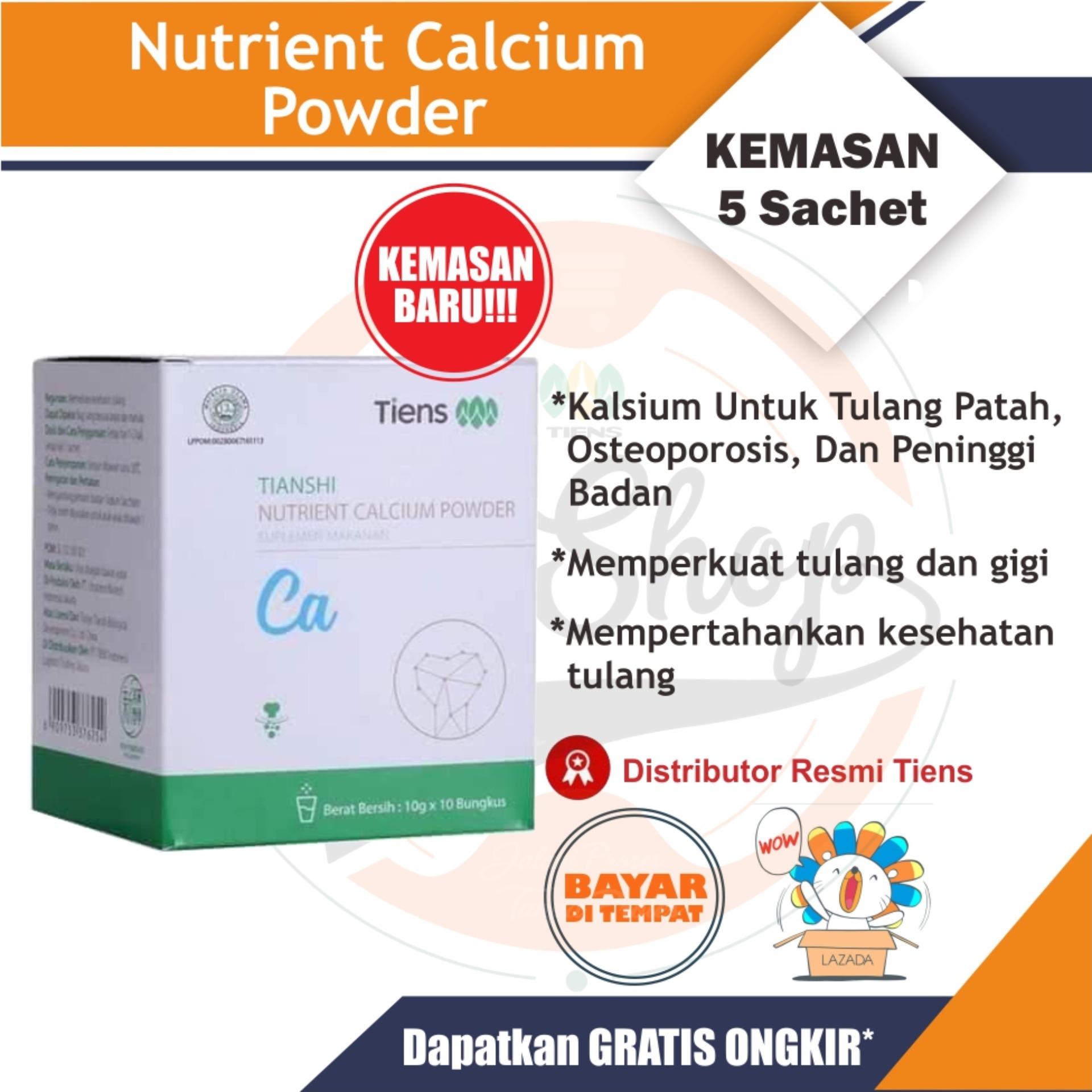 Tiens Nutrient Calcium Powder NHCP / PAKET 5 Sachet / Kalsium Dewasa / Peninggi Tianshi - Tiens Shop Jogja