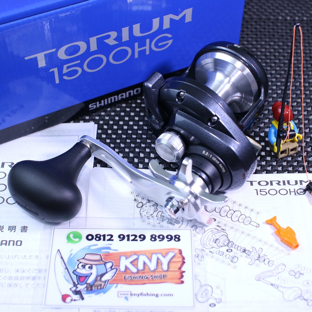 Reel Overhead Shimano Torium 1500 HG handle kanan rell juragan