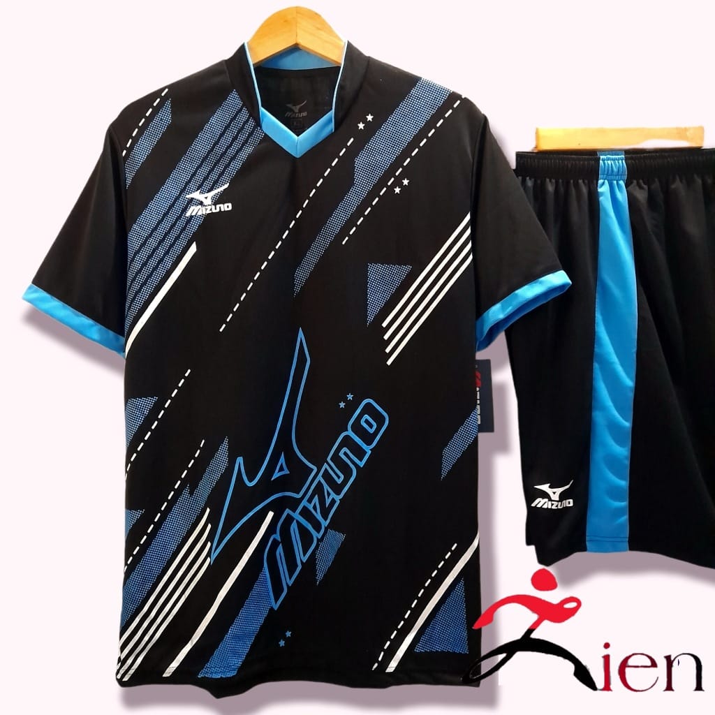 miz Jersey cowok cewek fullnya volly satu set baju volley stelan mizuno kaos volly Baju Volley Mizuno Dri Fit Setelan Kaos Volley Unisex T Shirt Olahraga Polyester Miz Jersey Pria Wanita Lazada Lazada