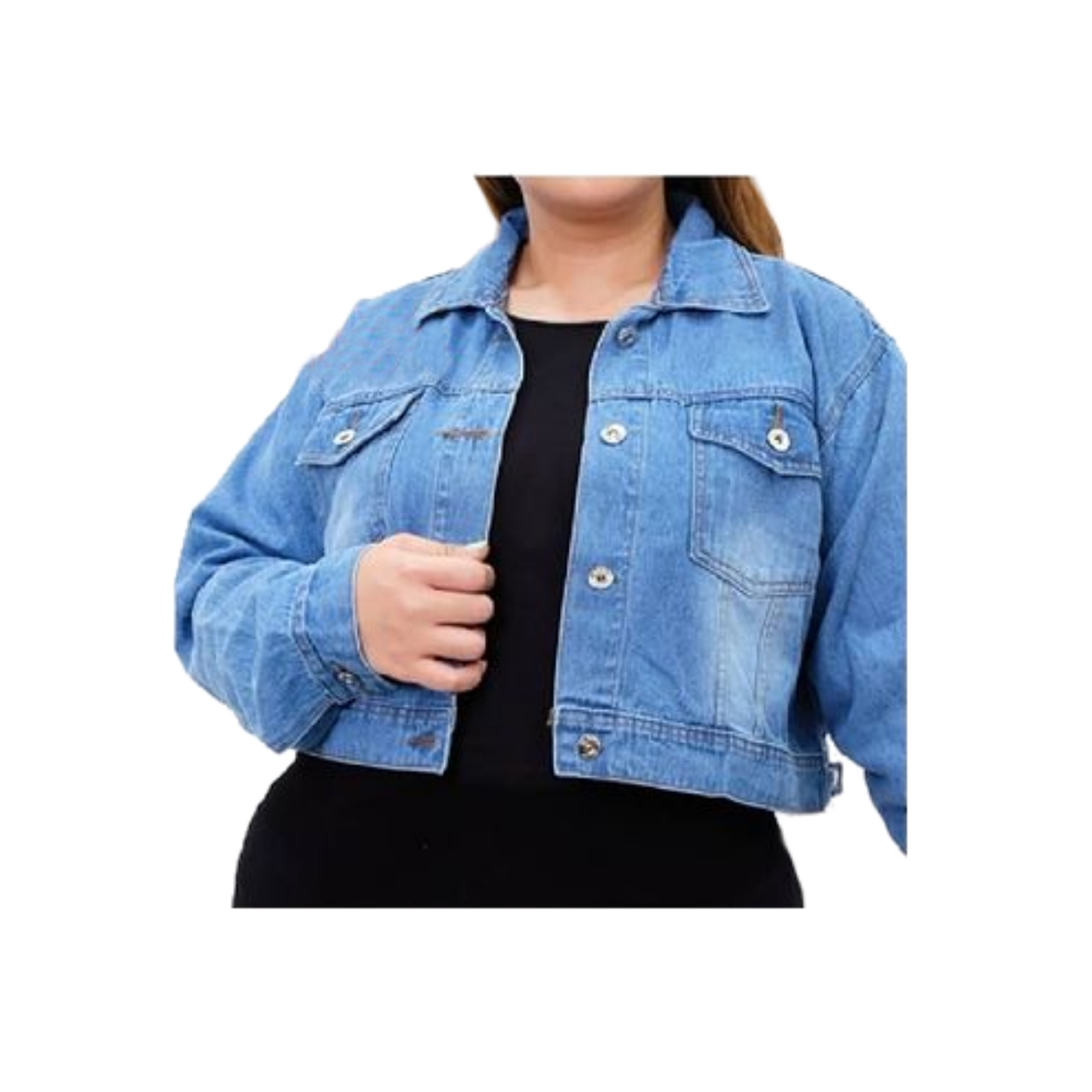Jaket Levis Wanita Crop Jumbo LD120 XXL 