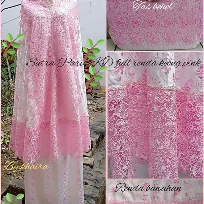 Mukena sutra prada kd keong swaroski