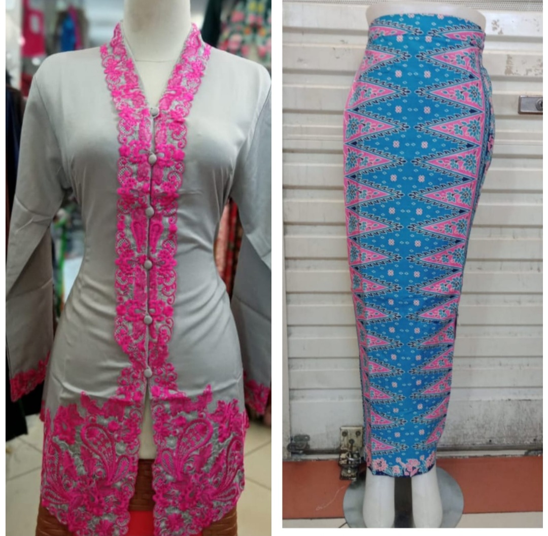 RR Set Kebaya Encim Modern//Kebaya Encim Terbaru Bahan Adem//Setelan ...