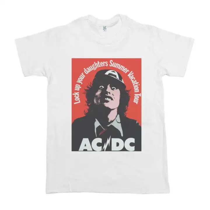 Best T Shirt Kaos Band Ac Dc Baju Acdc Putih Music Merch Unisex Shirt Lazada Indonesia