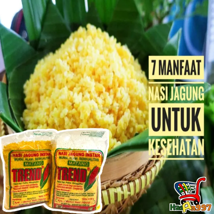 Hasan997 Cod Beras Jagung Instan Matang Makanan Tradisional Beras Empok Nasi Empok Jagung 150 Gram Lazada Indonesia