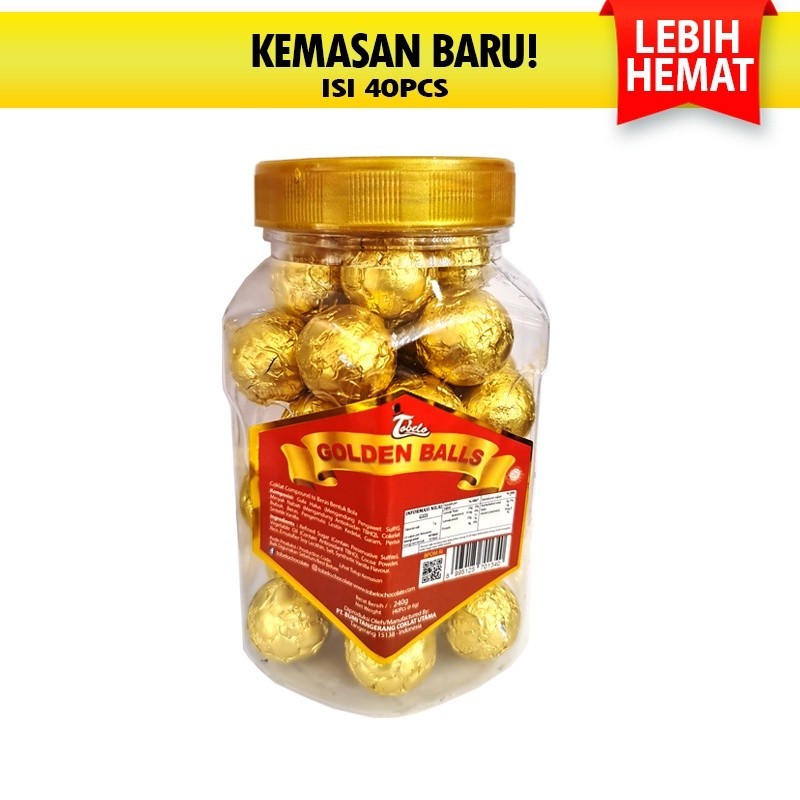 Tobelo Golden Balls Toples 200gr Coklat Premium 40 pcs HALAL Lazada