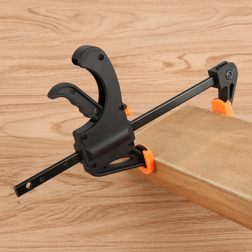 F Shape Squeeze Wood Working Clip Spreader Tool Quick Ratchet Release Speed DIY 4 Inch Wood Working Gadget (hot sale)现货