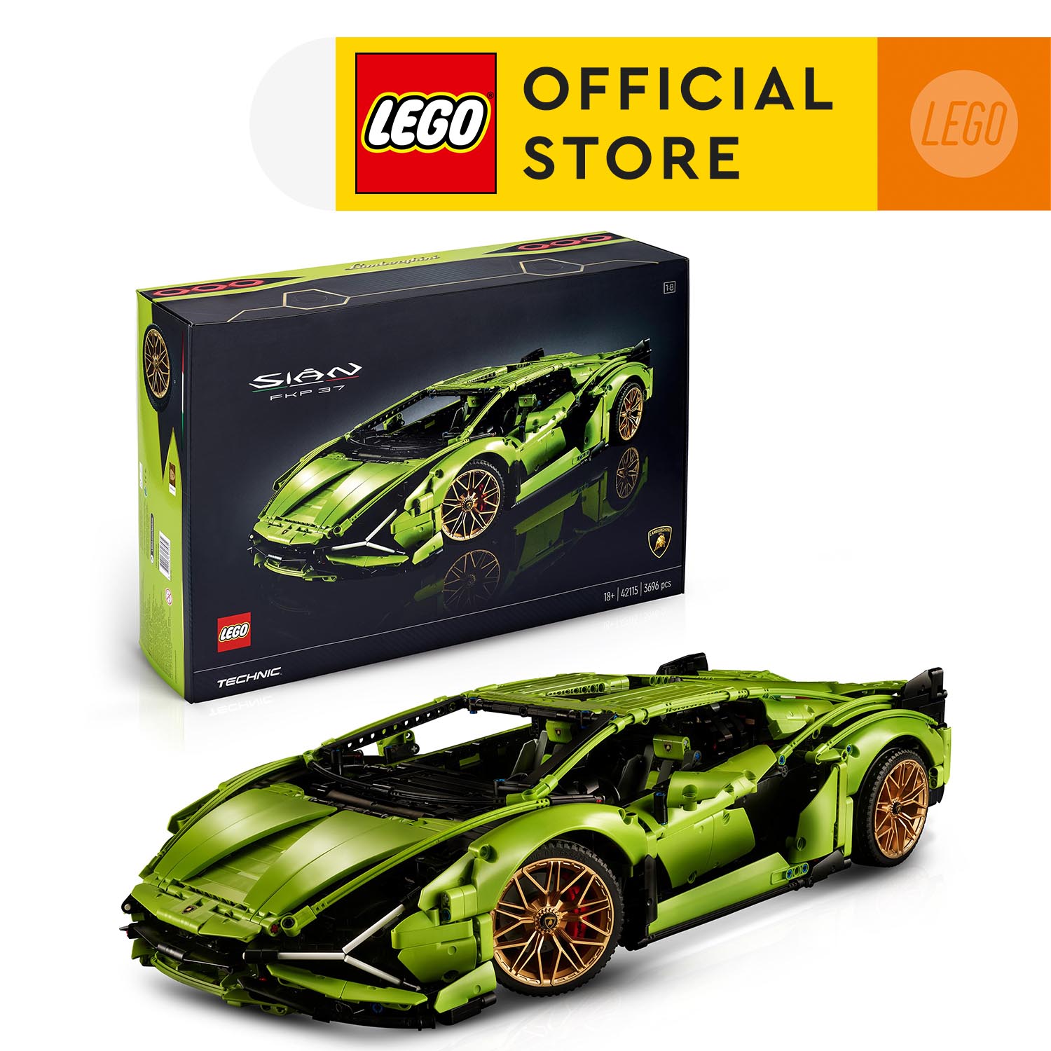 LEGO Technic 42115 Lamborghini Sián FKP 37 Model Car (3696 Pieces