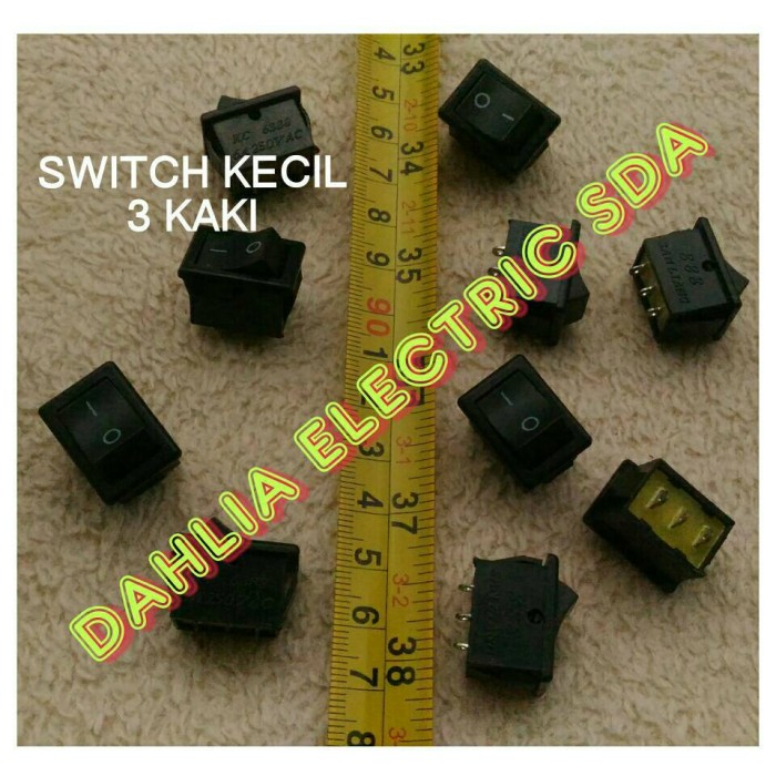 SWITCH ON OFF KECIL HITAM 3 KAKI (2pcs) | Lazada Indonesia