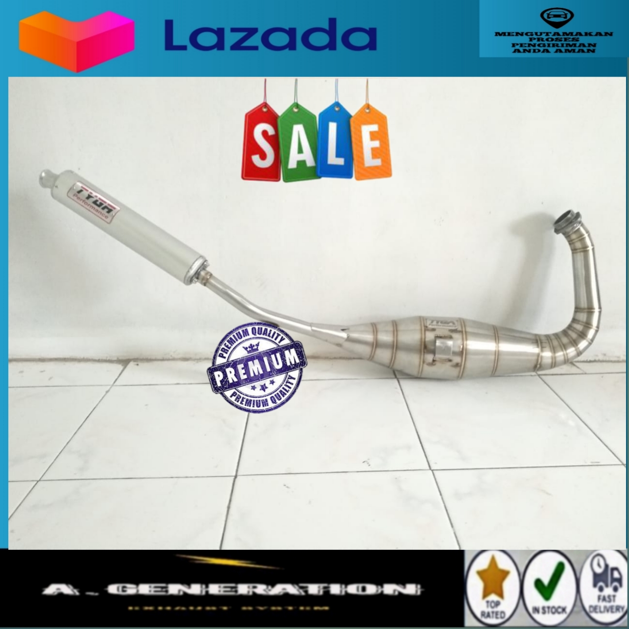 Knalpot ninja R SS dan RR TYGA stainlist slaincer aluminium las ...