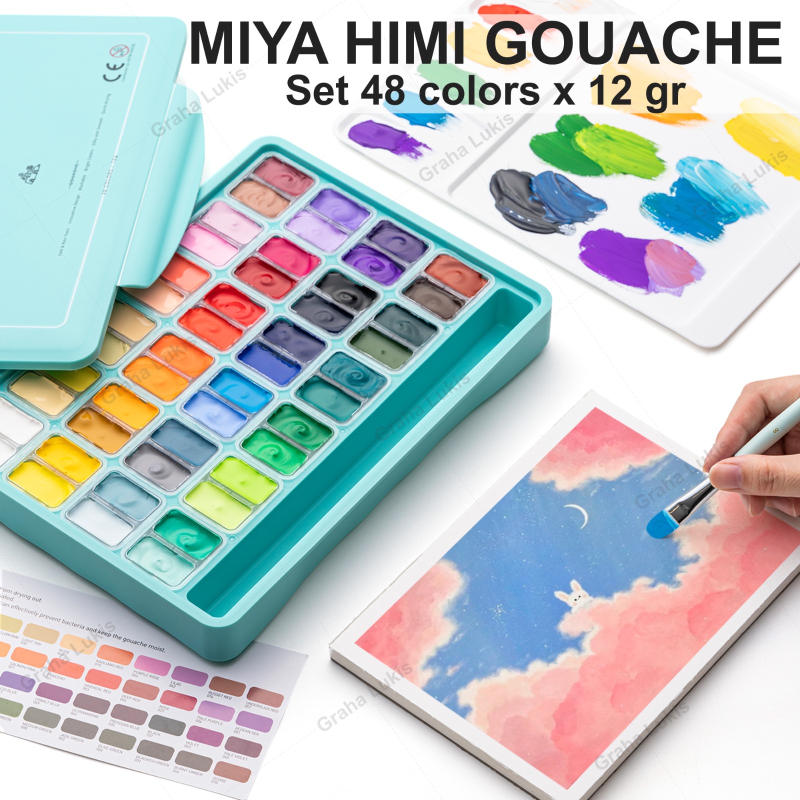 new miya himi gouache paint set