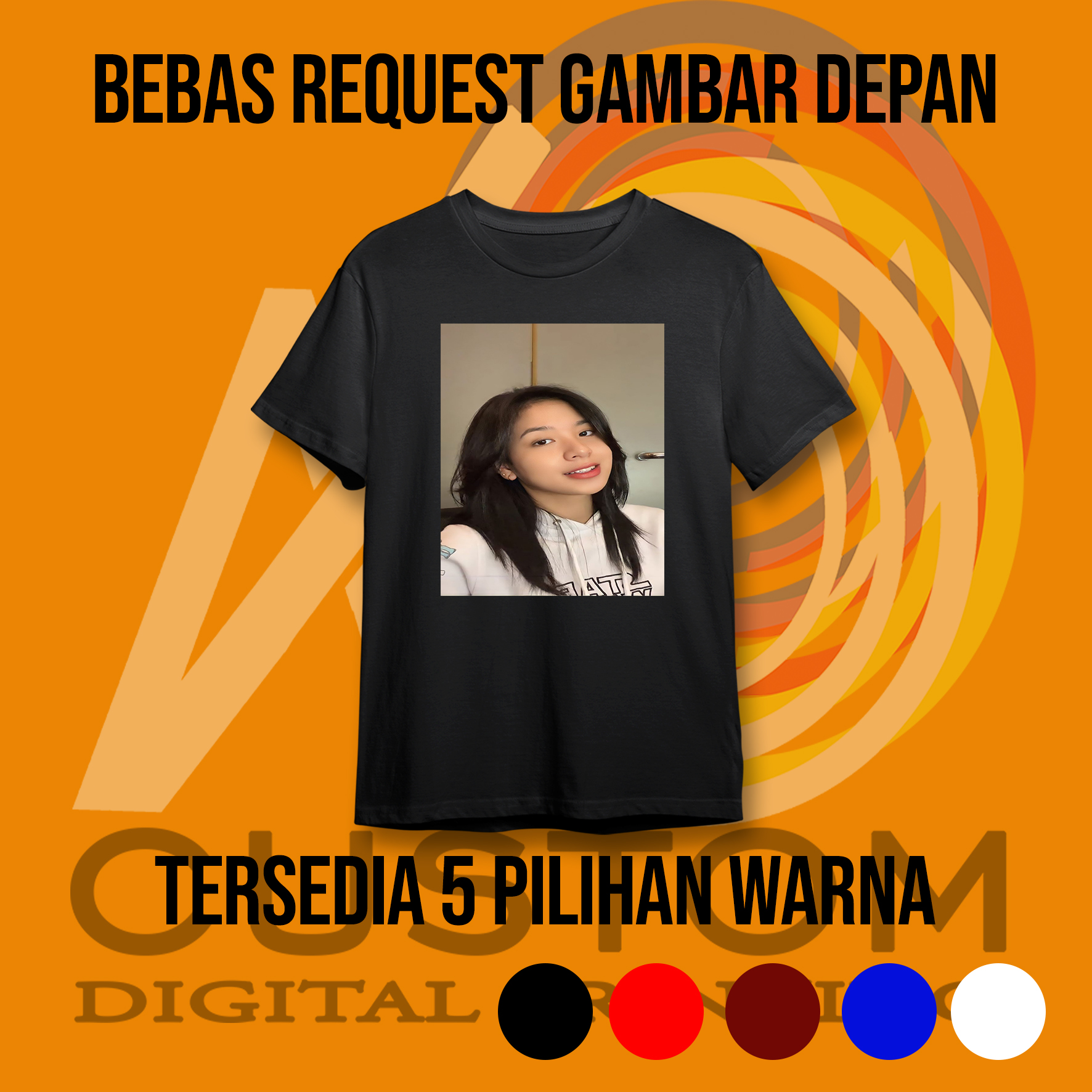 kaos custom depan FOTO DAN GAMBAR Kaos Custom Aesthetic / Kaos Bucin ...