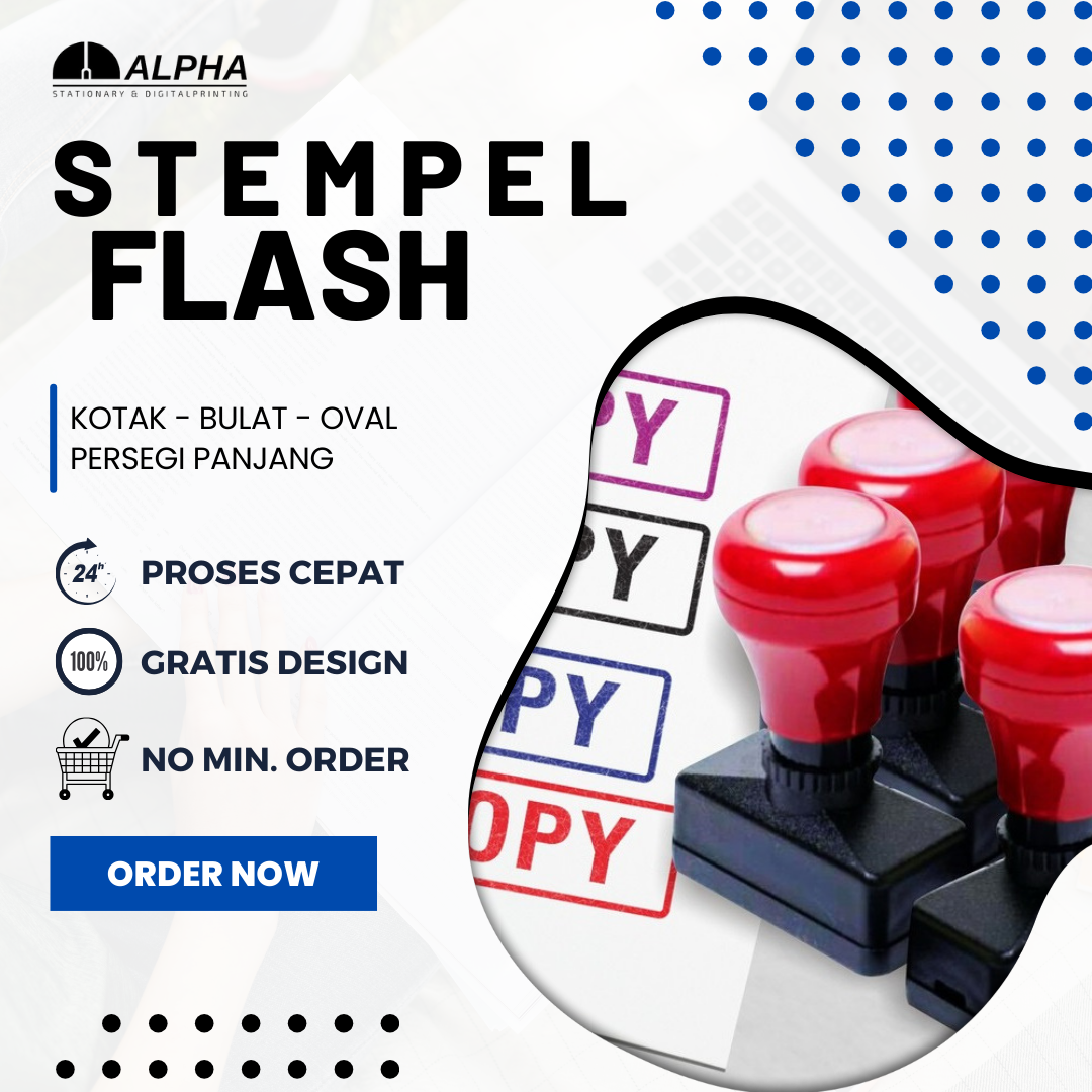 Stempel Flash / Stempel Otomatis Costum design Gratis Edit | Lazada ...