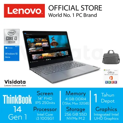 Lenovo ThinkBook 14 IIL TKID i3 1005G1 Win10 Home 4GB 256GB SSD 14 FHD IPS Intel UHD OHS