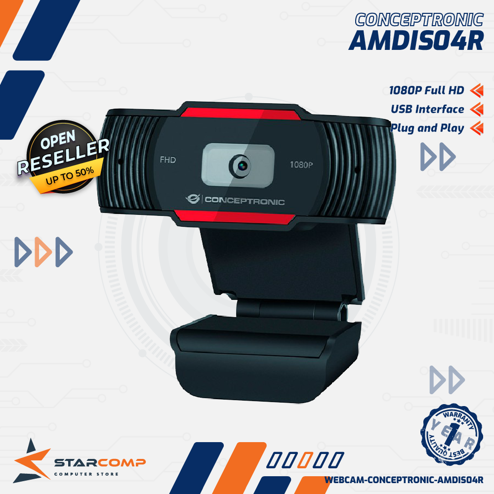 Hd Webcam Conceptronic Amdis03b Webcam Pc Con Microfono Webcam