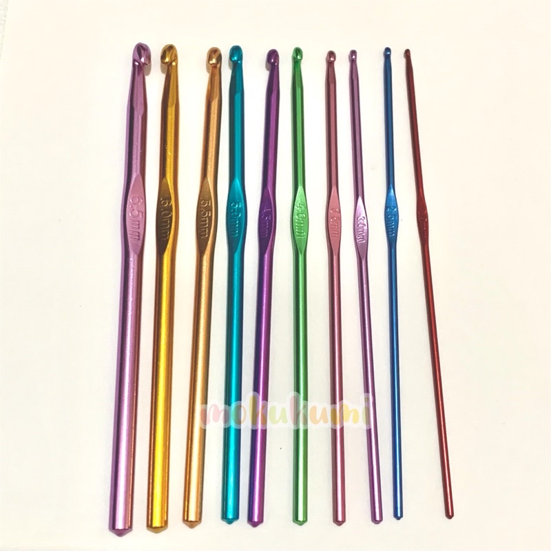 Hook Rajut hakpen aluminium / jarum jahit rajut / crochet hook | Lazada Indonesia