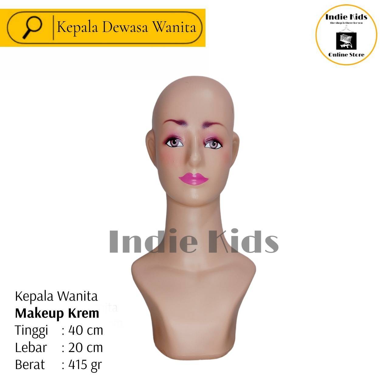 Patung Manekin Kepala Wanita Dewasa / Patung Kepala Dewasa | Lazada