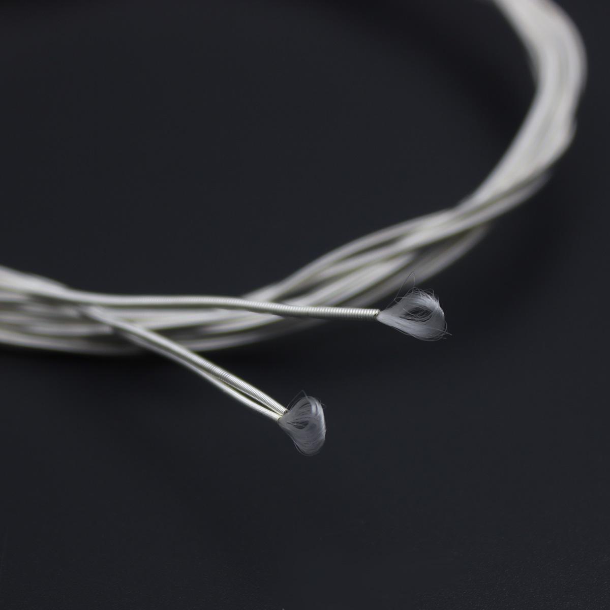 IRIN 6 Pcs Classical Guitar String Set Black Nylon Core Silver-Plated Copper Wound 1st-6th