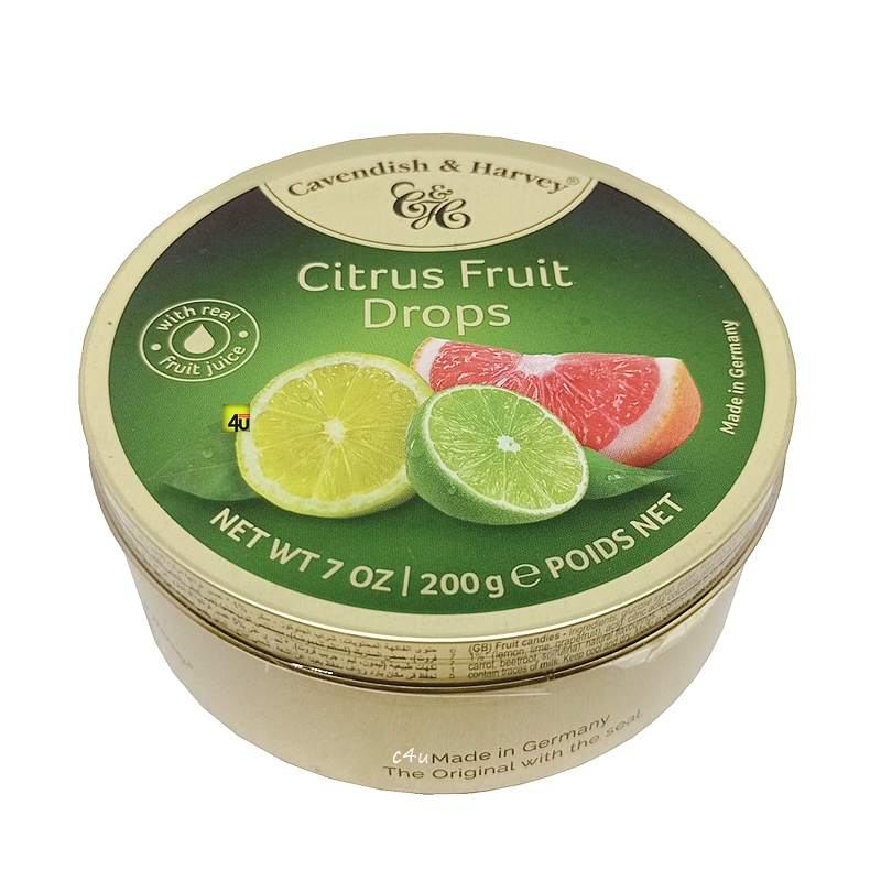 Cavendish & Harvey CITRUS FRUIT Drops Candy 200 gr KALENG Lazada