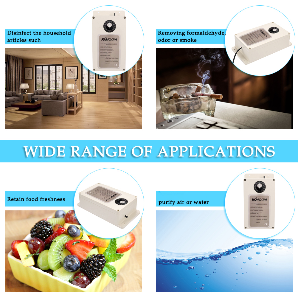 Multifunctional Home Water Air Purifier 2000mg/h Portable Oz-one Machine