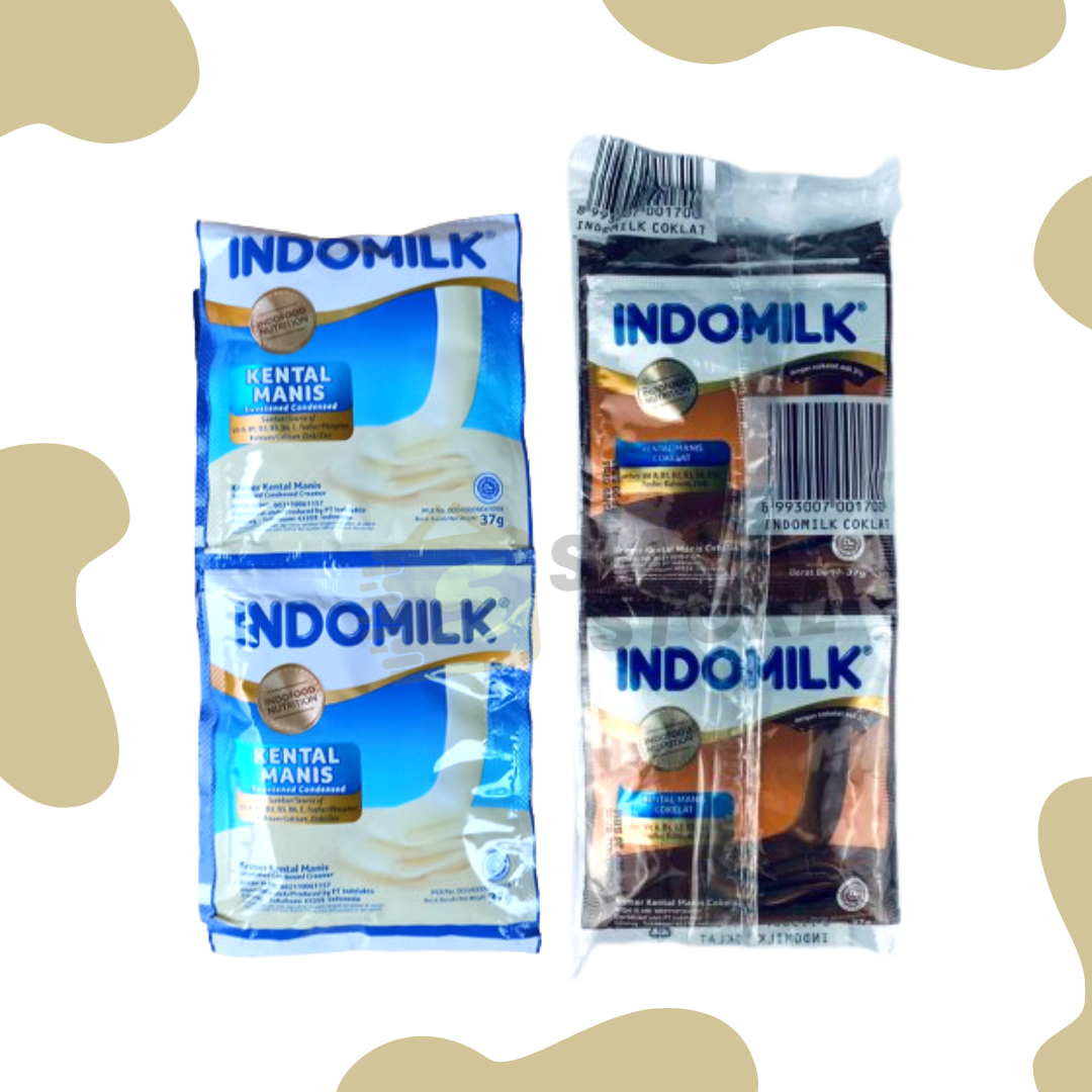 Susu Kental Manis SKM Indomilk Sachet Coklat Vanilla isi 6 sachet