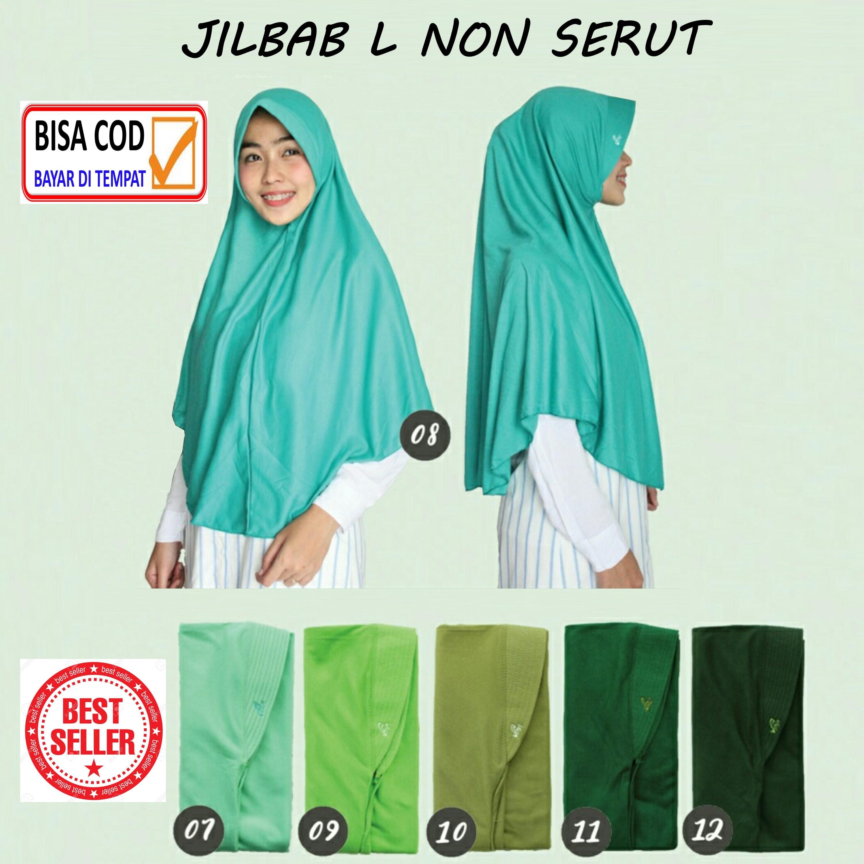 hijab SIZE L Jilbab Instan Sekolah Anak atau Dewasa Bahan Kaos PE