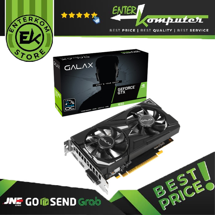 GALAX Geforce GTX 1650 4GB DDR6 EX (1-Click OC) - DUAL FAN / VGA GALAX ...