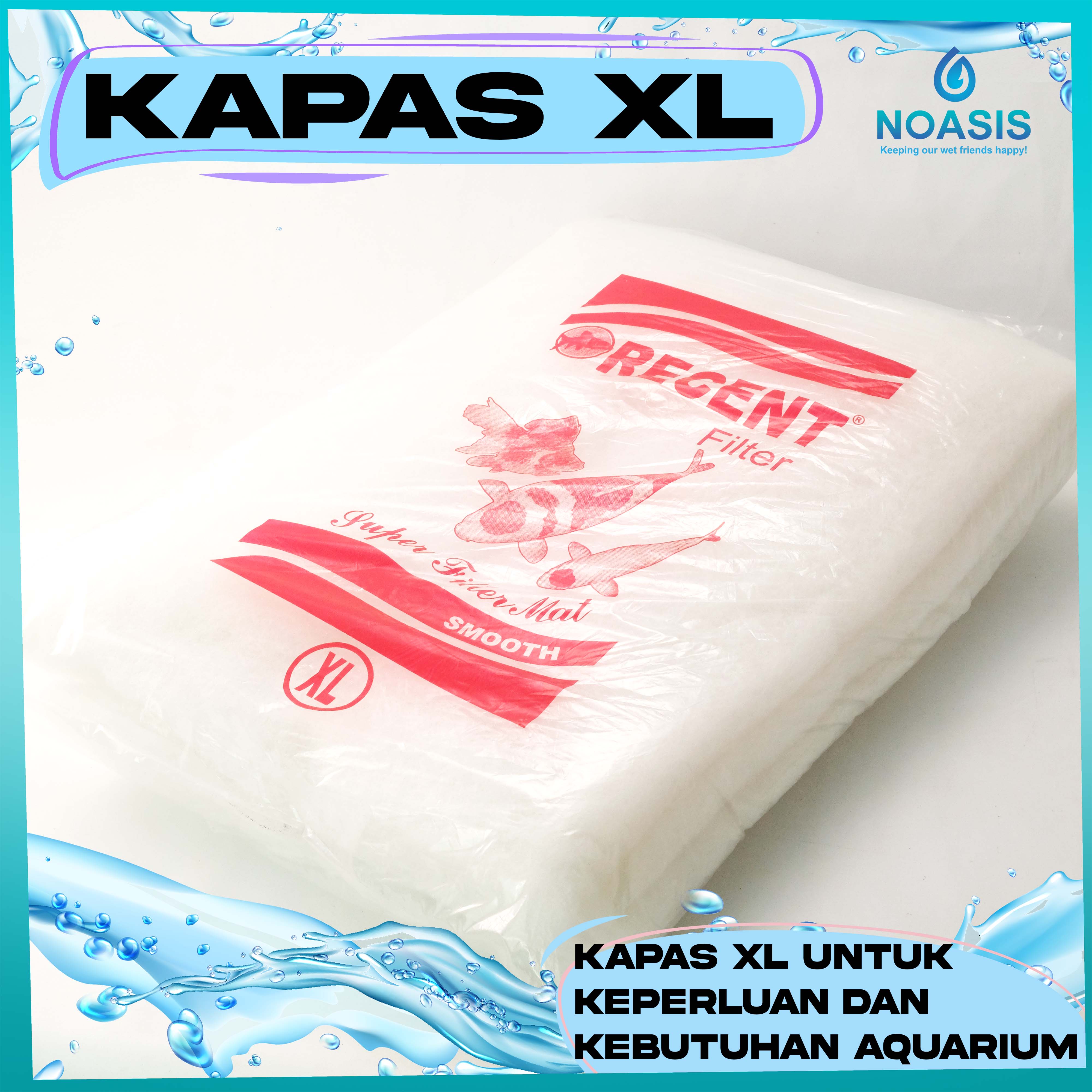 KAPAS MEDIA FILTER AQUARIUM KOLAM RECENT UK 200 X 100 CM JUMBO BESAR ...
