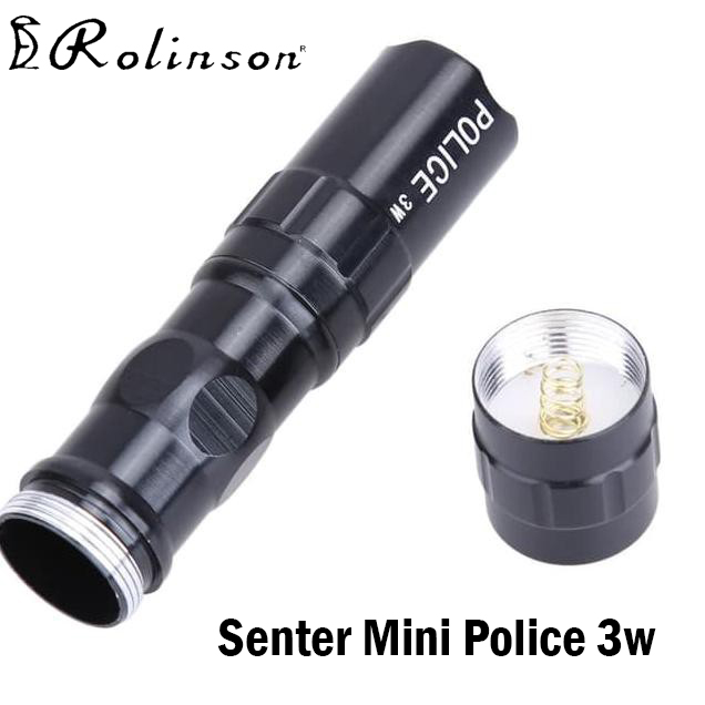 Senter Led Super Terang Jarak Jauh Anti Air Senter Police Led Mini 3 Watt Senter Swat Senter Police Waterproof 3 Watt Senter Kecil Super Terang Multifungsi Waterproof Gratis Baterai Lazada Indonesia