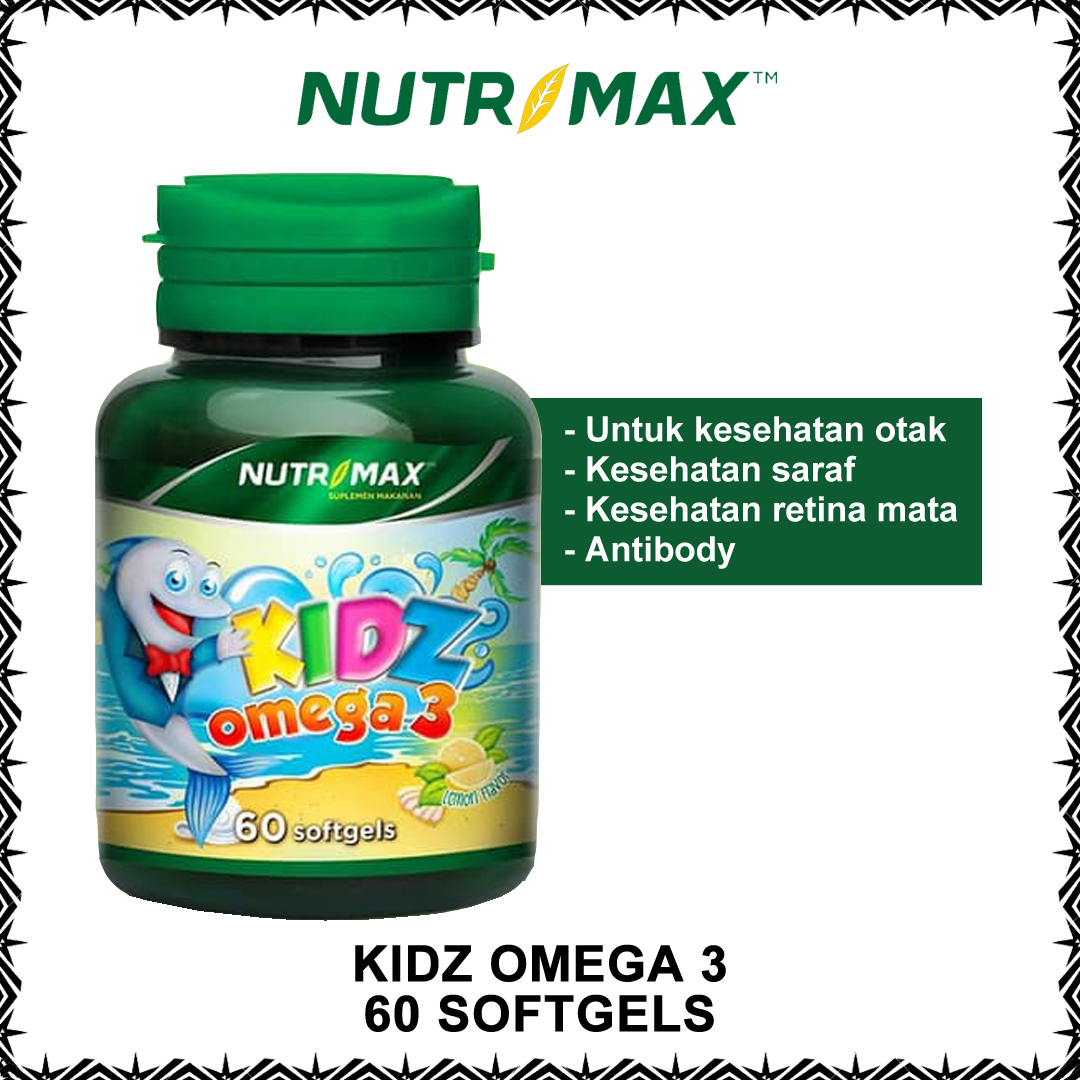NUTRIMAX KIDZ OMEGA 60 SOFTGEL VITAMIN ANAK OMEGA 3 DHA EPA Lazada